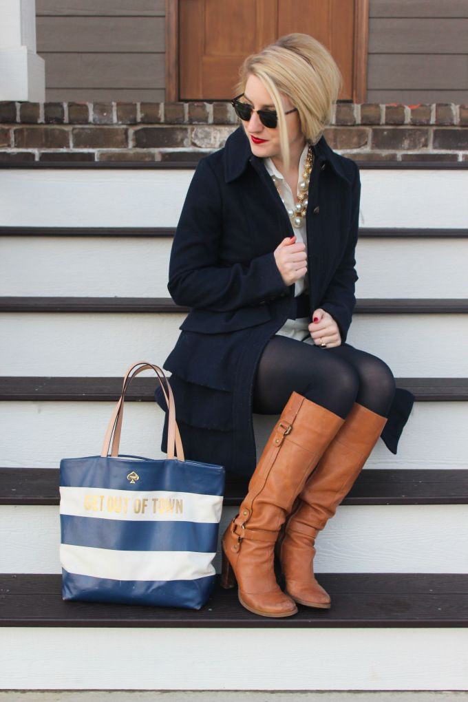 Cobalt blue outfit style with blazer, denim: Cobalt blue,  Street Style,  Brown Boots Outfits,  Cobalt Blue Outfit  