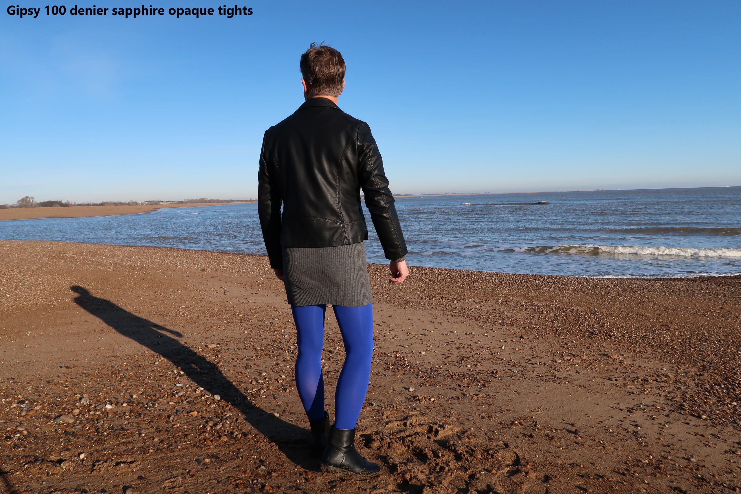 Pantis 100 deniers azul zafiro
