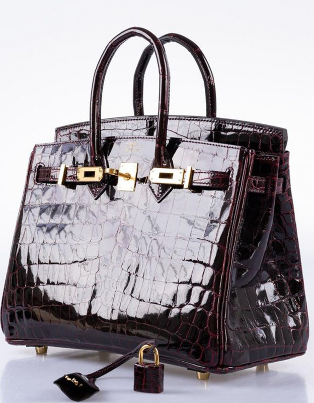 Hermès Birkin 25 Black Shiny: 