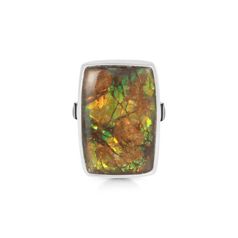 Shop Statement Ammolite Gemstone Rings Collection - Sagacia jewelry: 