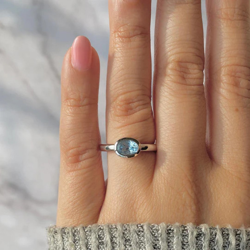 Best Gifts Dainty Blue Topaz Ring Made To Celebrate Your Special Occasion