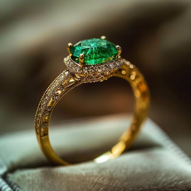 Unique Custom Engagement Ring: 