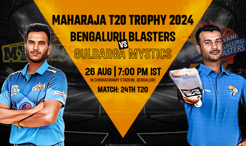 Bengaluru Blasters vs Gulbarga Mystics: Match Preview, Key Players & Predictions - Maharaja Trophy KSCA T20 2024: 