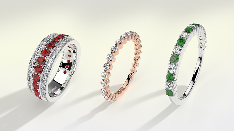 Diamonds vs. Gemstone Eternity Bands: Which one Would You Pick?: 