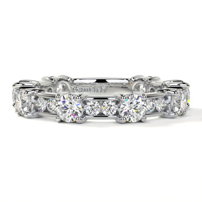 Eternity Wedding Ring in White Gold: 