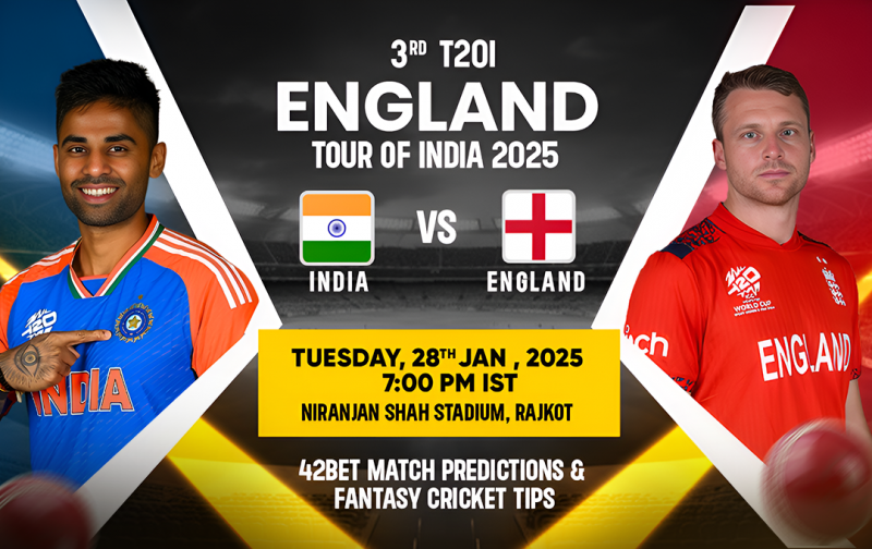 IND vs ENG 3rd T20I Prediction: IPL 2025 Insights, Fantasy cricket Tips & Betting Sites: 