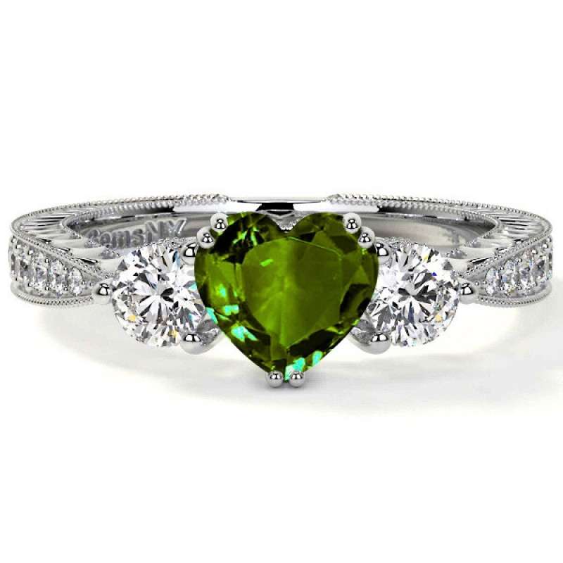 Natural Alexandrite Engagement Rings in Heirloom Grade: 