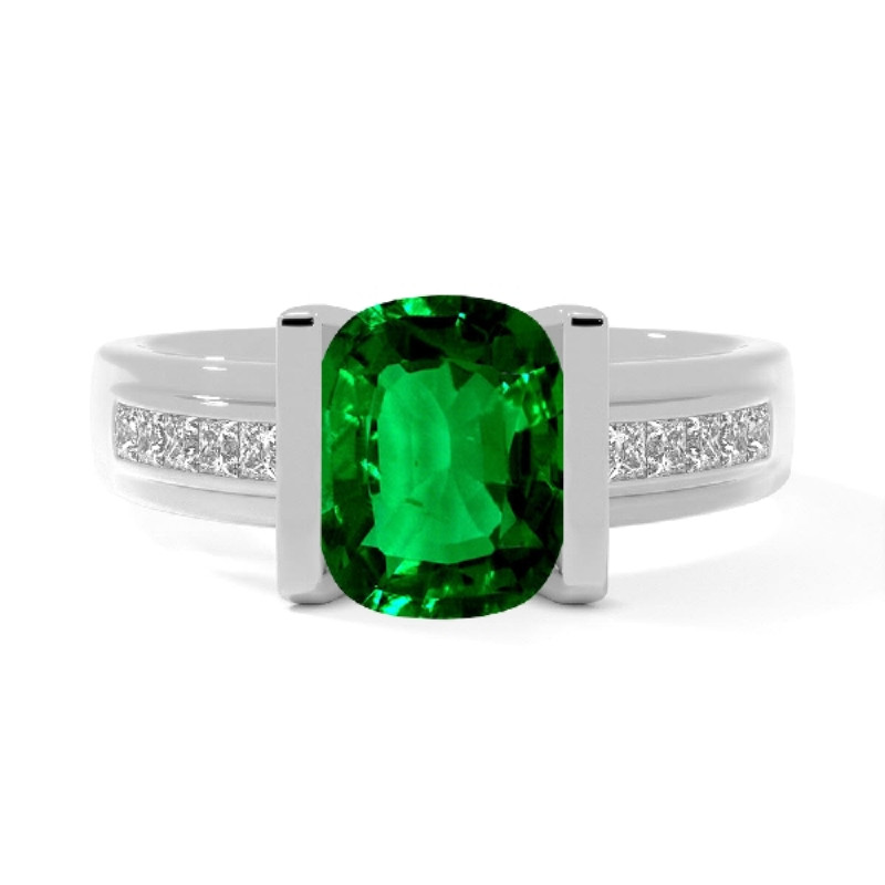 Natural Mens Alexandrite Rings in Cushion Cut: 