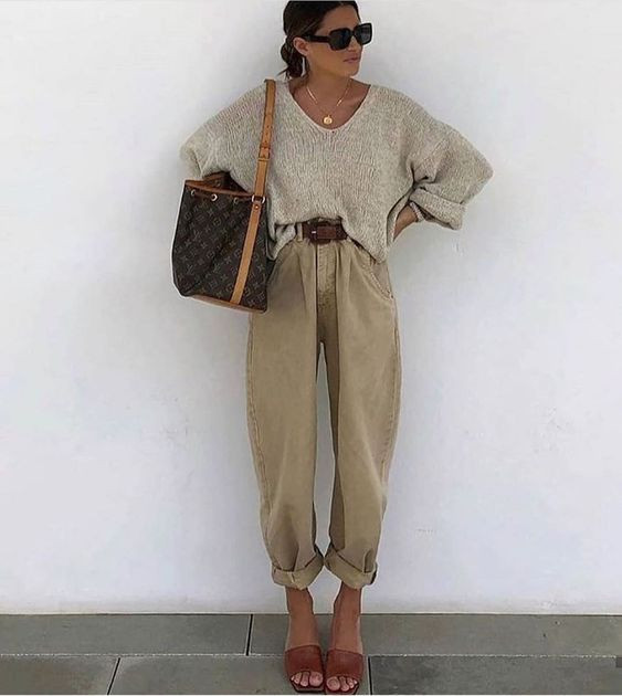 Ideas de colores, estilos de pantalones holgados, equipaje y bolsos, ropa informal, pantalones harén, camisa de vestir, tiro alto, estilo callejero: 