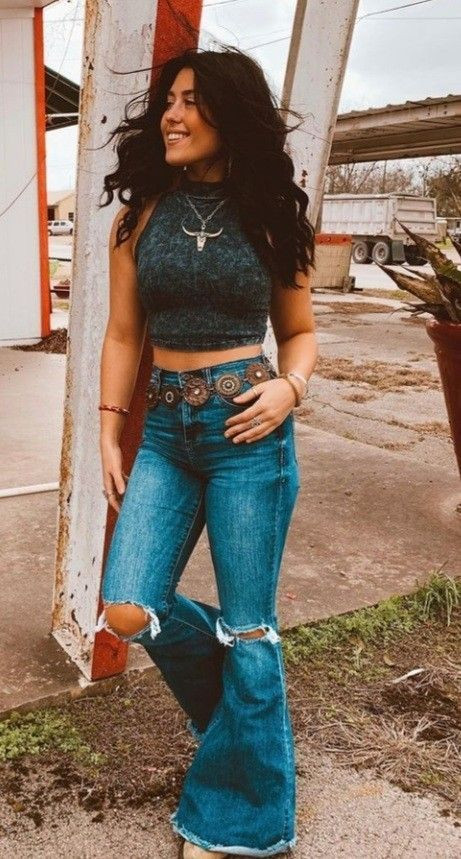 Cute womens western outfits, street fashion