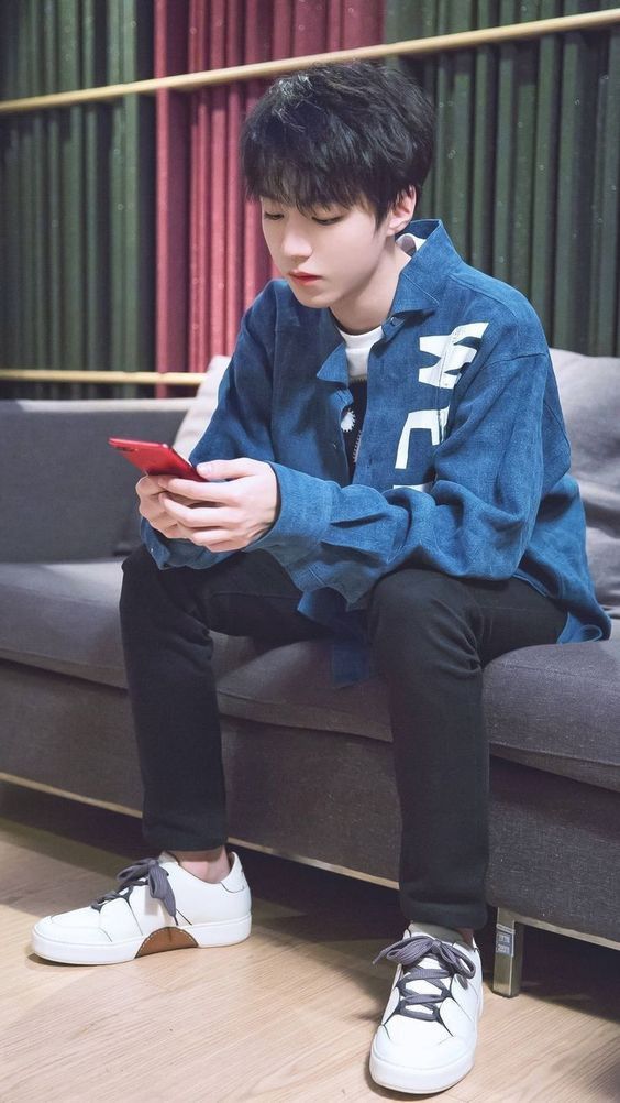 Dark Blue And Navy Casual Jacket, Korean Fashion Wear With Black Sweat Pant, Korean Fashion Men: 