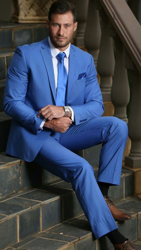 Light Blue Suit Jackets And Tuxedo, Interview Outfits Ideas With Light Blue Formal Trouser, Blazer: 