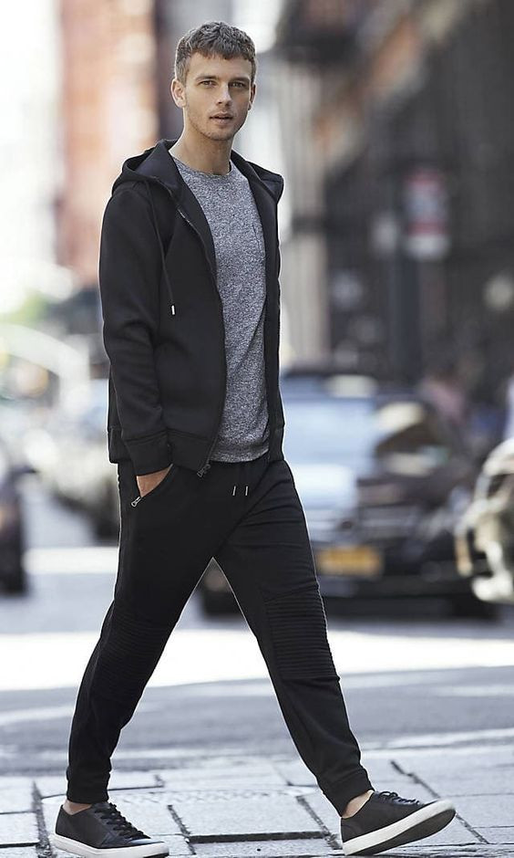 Black Jackets, Guys School Fashion Trends With Black Suit Trouser, Summer Athleisure Men: 