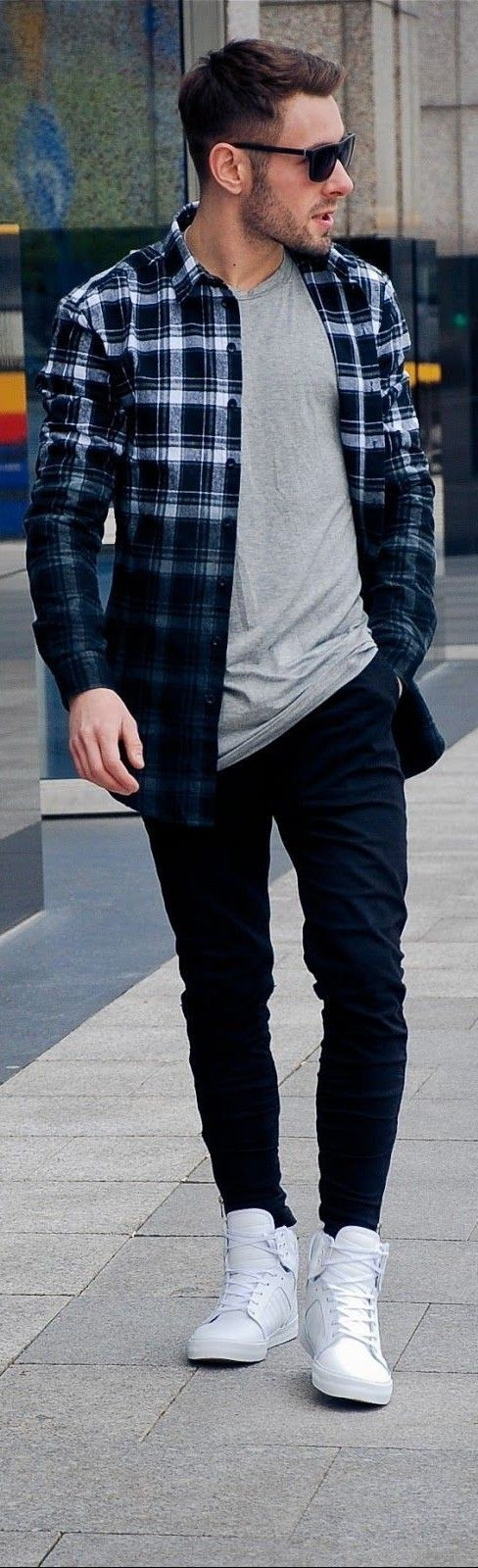Shirt, Flannel Shirt Ideas With Black Casual Trouser, Style Oversized Shirt Men: 