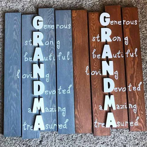 Aww snap, that's Grandma! This sign is as strong and beautiful as she is: what a great gift idea!: 
