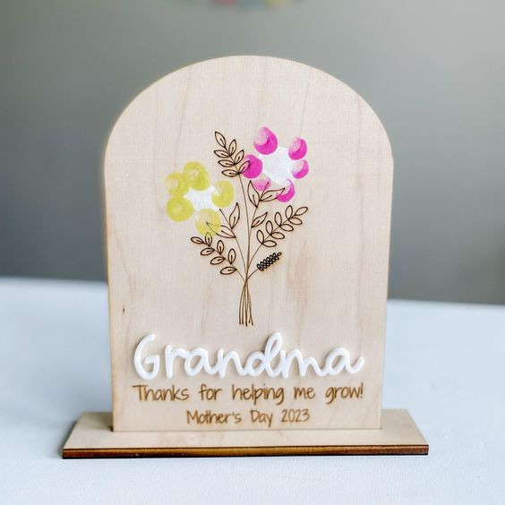 Aww, give Grandma some wooden hugs with this Mother's Day gift rooted in love: 