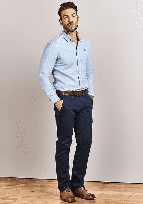 Looking sharp for graduation with navy pants and a summer sky blue shirt!: mount ciremai national park,  clifton hunter high school,  secondary school,  high school  